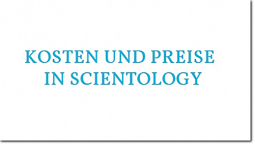 Kosten und Preise in Scientology